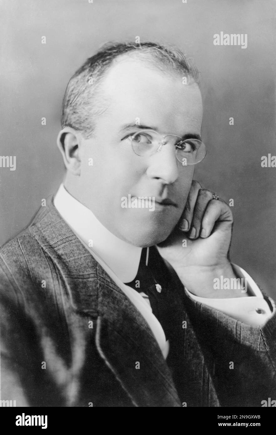 James Stuart Blackton (1875 – 1941) producteur et réalisateur de films britanniques-américains de l'ère silencieuse. Banque D'Images