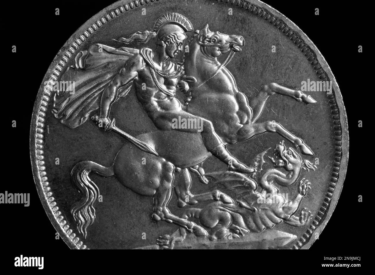 Pièces De Monnaie De La Russie St George Tuant Le Dragon Image stock -  Image du objet, devise: 71900535