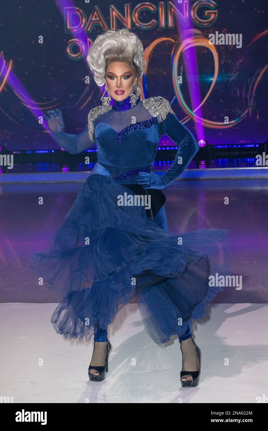 Des patineurs célèbres et leurs partenaires assistent à la séance photo Dancing on Ice au studio ITV de Hemel Hempstead avec: La Vivienne où: Hemel Hempstead, Royaume-Uni quand: 11 janv. 2023 crédit: Phil Lewis/WENN Banque D'Images