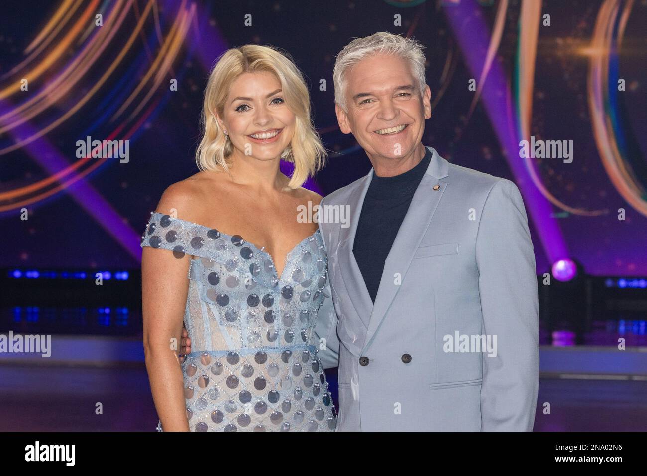 Des patineurs célèbres et leurs partenaires assistent à la séance photo Dancing on Ice au studio ITV de Hemel Hempstead avec: Holly Willoughby, Phillip Schofield où: Hemel Hempstead, Royaume-Uni quand: 11 janv. 2023 crédit: Phil Lewis/WENN Banque D'Images