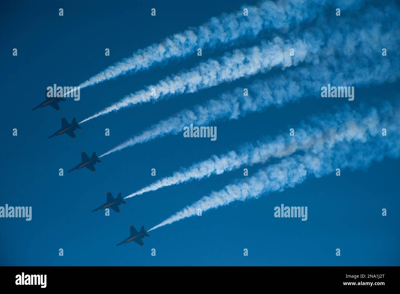 Les Blue Angels de la Marine participent à un spectacle aérien à Lincoln, Nebraska, USA ; Lincoln, Nebraska, États-Unis d'Amérique Banque D'Images