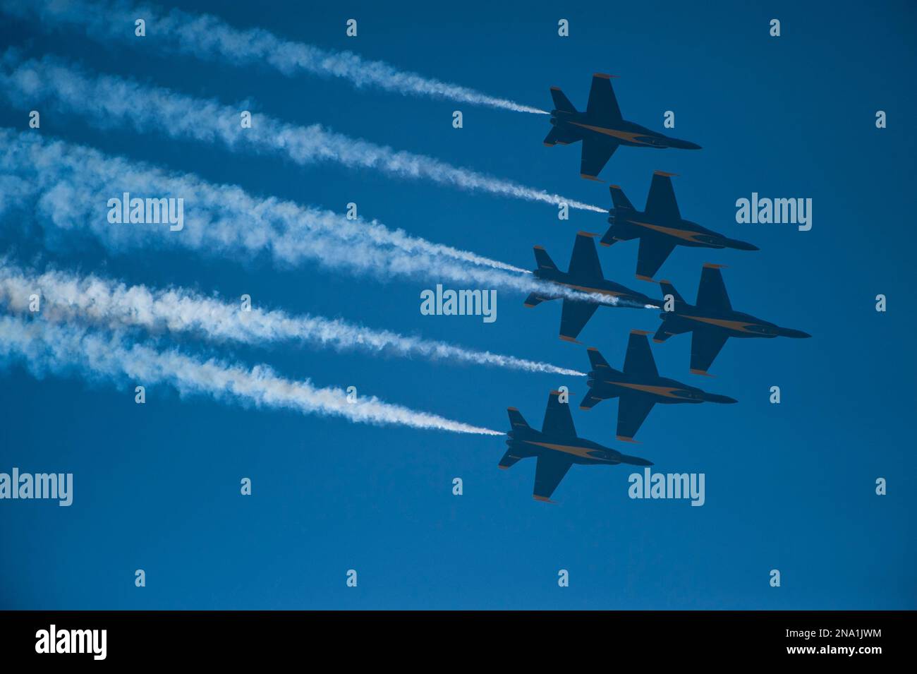 Les Blue Angels de la Marine participent à un spectacle aérien à Lincoln, Nebraska, USA ; Lincoln, Nebraska, États-Unis d'Amérique Banque D'Images