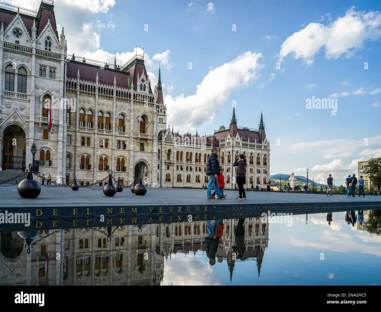 Parlement hongrois sur la place Kossuth Lajos ; Budapest, Budapest, Hongrie Banque D'Images