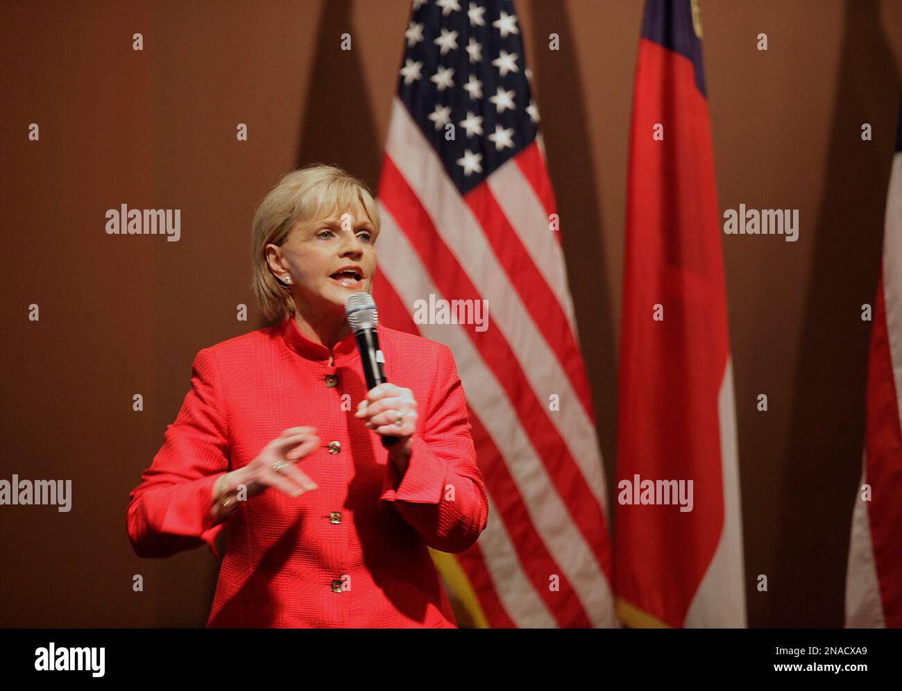North Carolina Gov. Beverly Perdue addresses attendees of The North ...