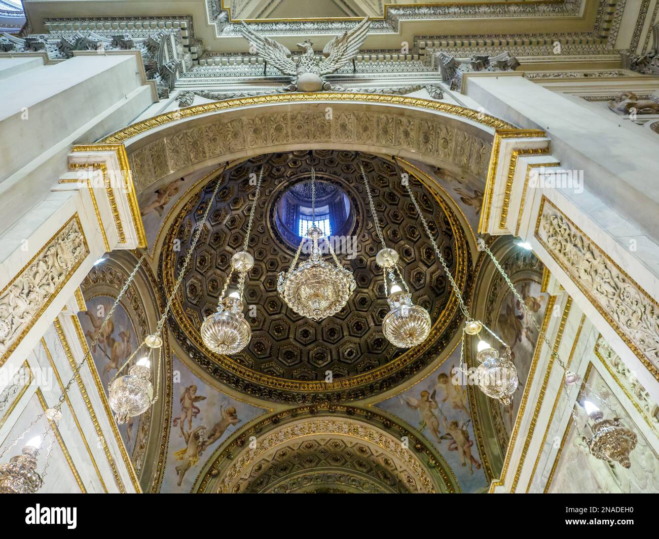 Dôme - Cathédrale de Palerme - Sicile, Italie Banque D'Images