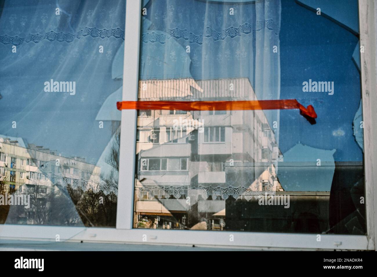 STEPNOHIRSK, UKRAINE 9 FÉVRIER 2023 les bâtiments résidentiels se