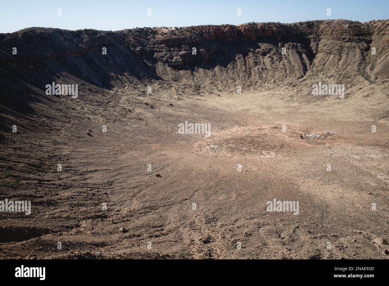Meteor Crater piège touristique en Arizona Banque D'Images