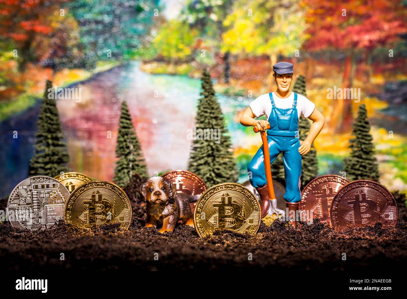Bitcoin Farm - Bitcoin Farmer crypto-monnaie, Crypto, bitcoins,  Bitcoinmining Photo Stock - Alamy