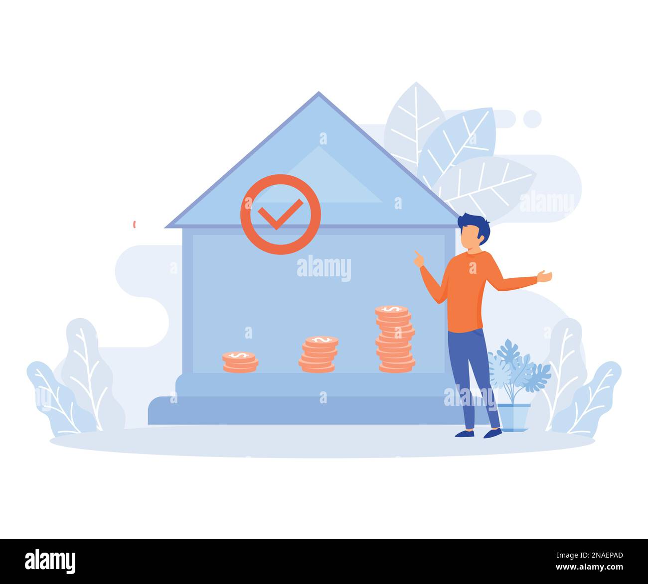 Illustration de l'épargne-retraite. Les personnages principaux investissent de l'argent dans des fonds de pension privés et fédéraux. Concept de planification de programme de retraite.vecteur plat Illustration de Vecteur