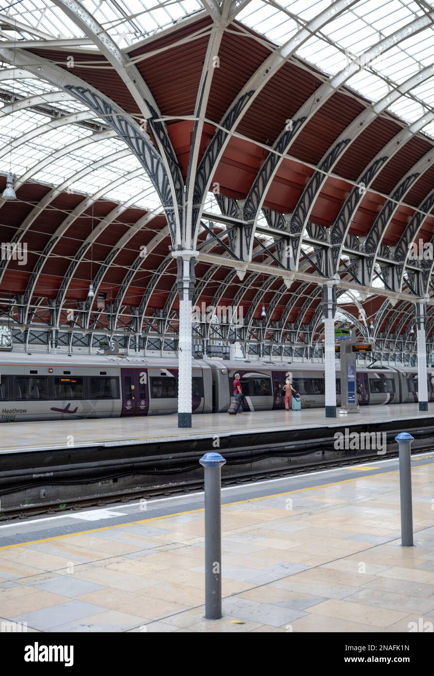 De Heathrow à Picadilly Line en Grande-Bretagne Banque D'Images