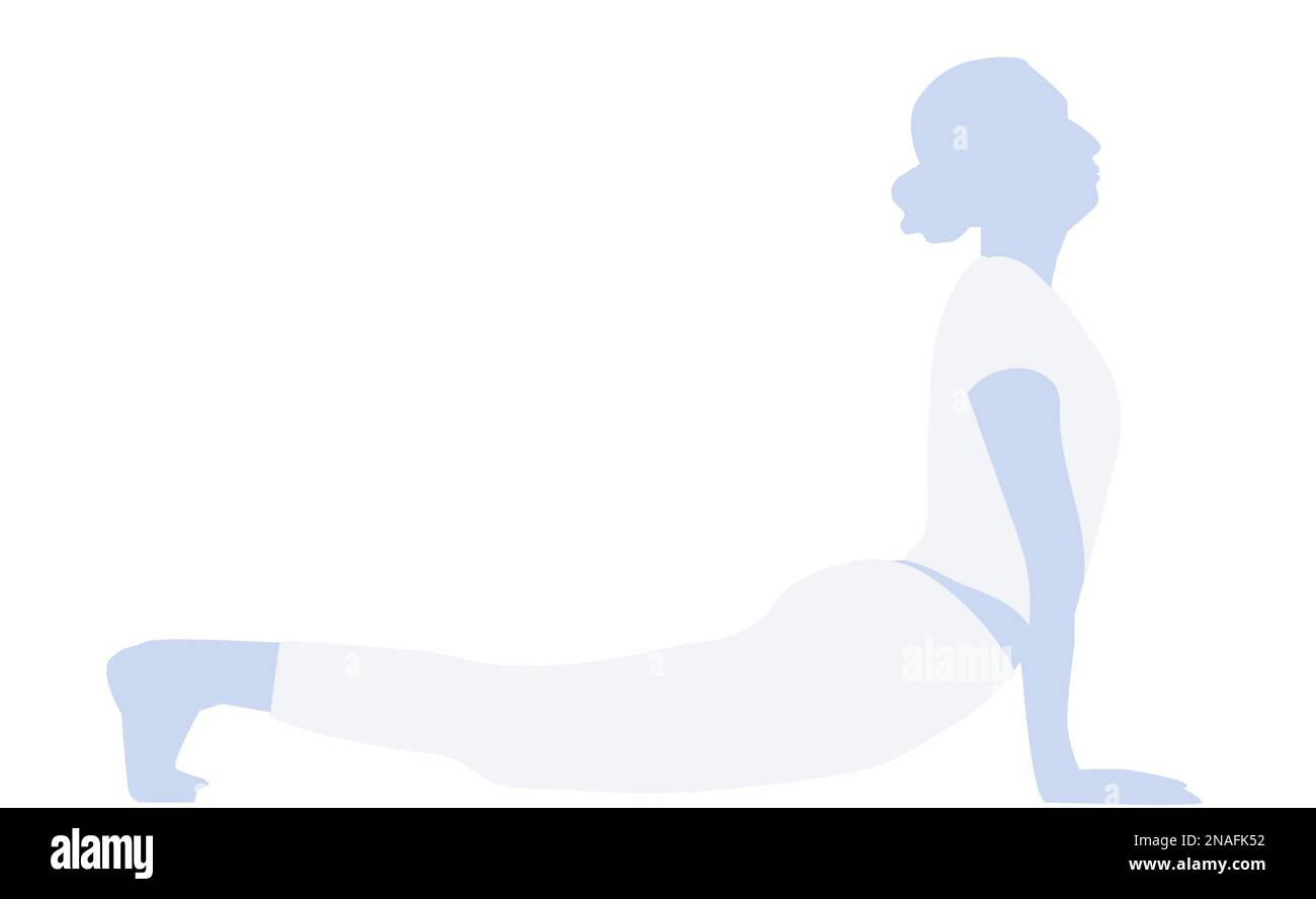 Illustration de pose de yoga Banque D'Images