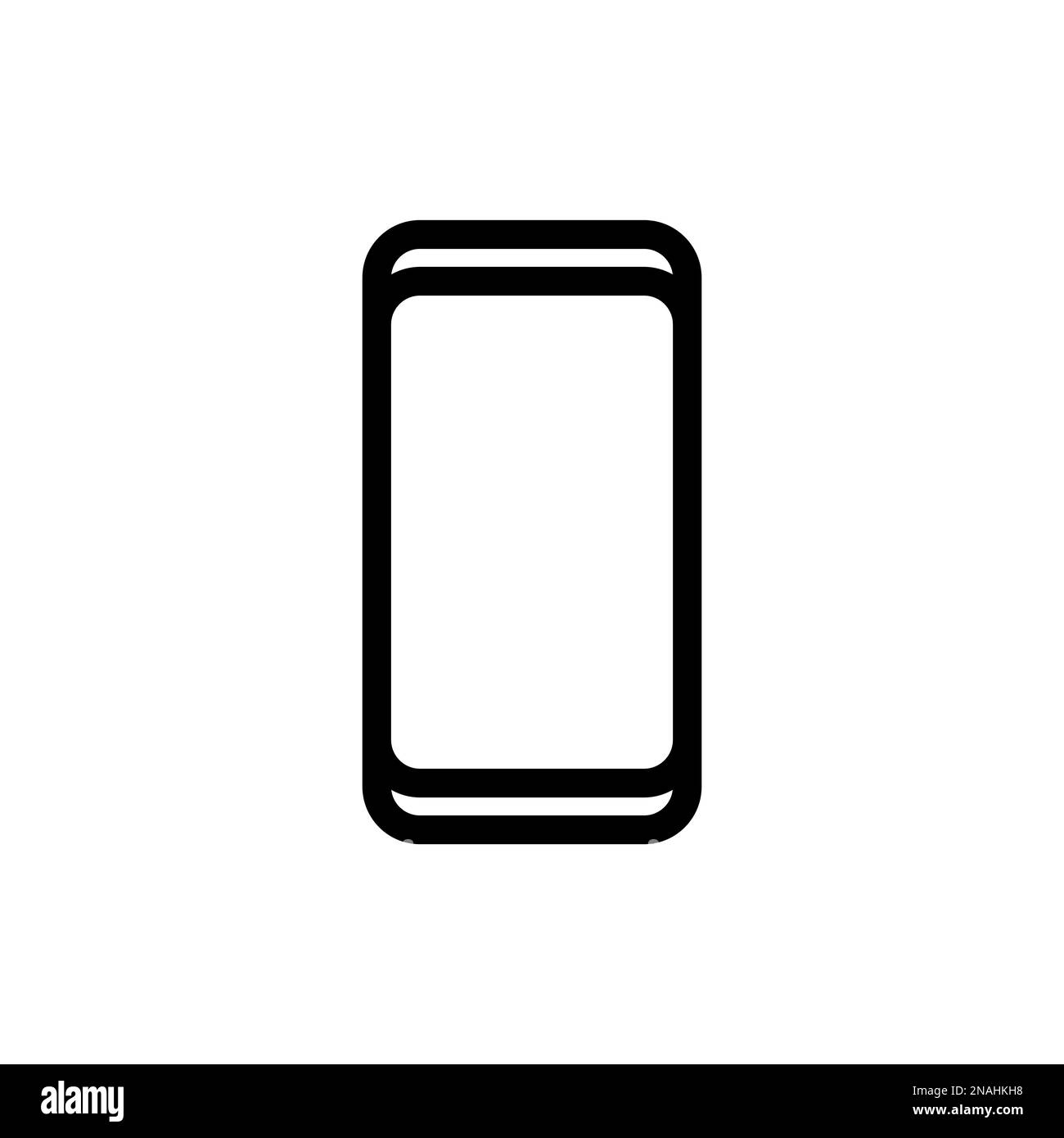 Icônes vectorielles simples. Illustration plate sur un smartphone à thème Illustration de Vecteur