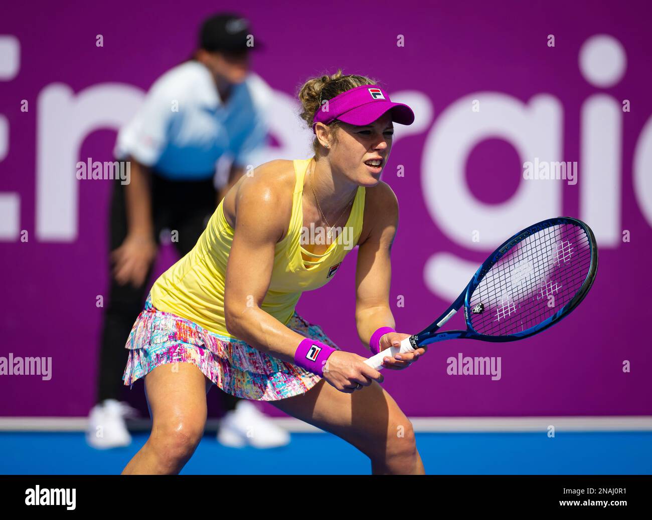 Laura Siegemund d'Allemagne pendant la première série de qualifications de  l'Open de Qatar TotalEnergies 2023, tournoi de tennis WTA 500 sur 11  février 2023 à Doha, Qatar - photo: Rob Prange/DPPI/LiveMedia Photo