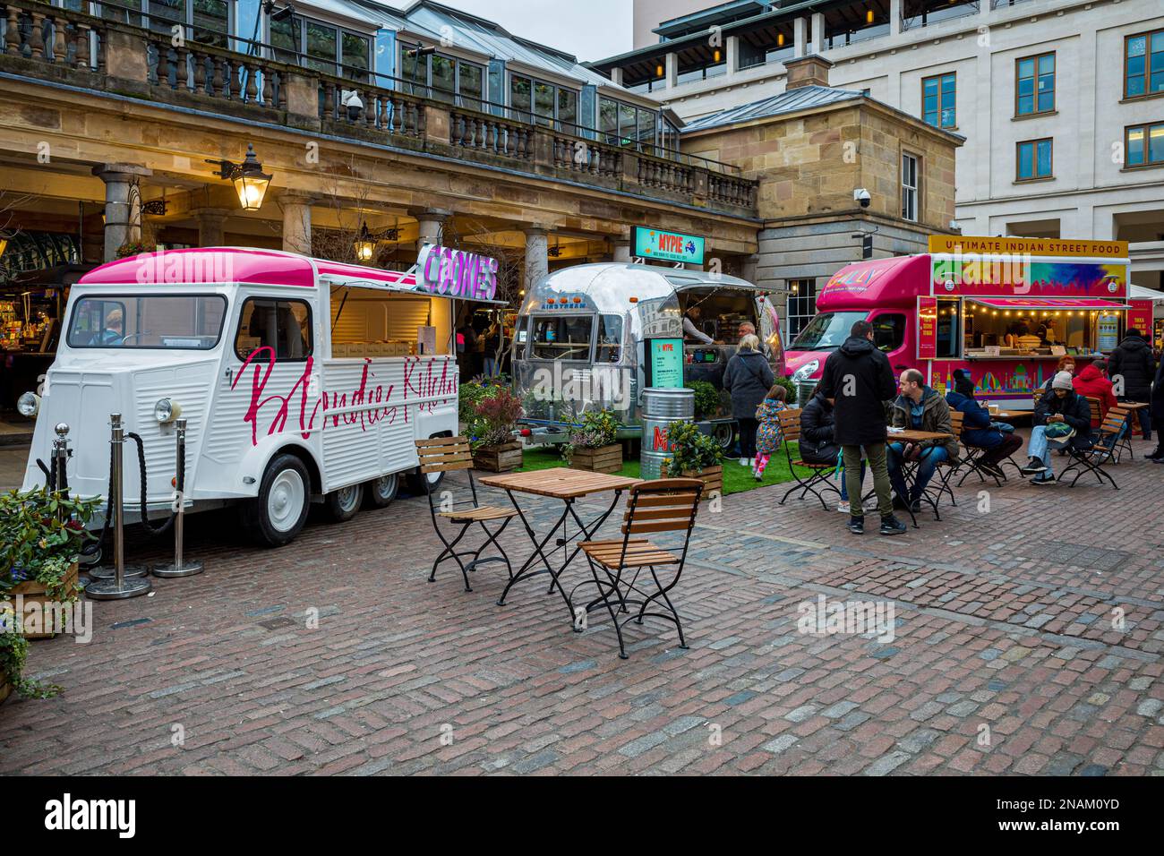 Marché alimentaire de London Street Covent Garden Central London. Banque D'Images