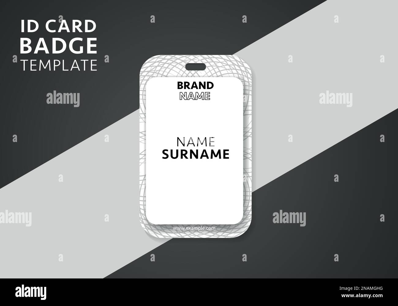 Modèle de badge de l'identité de l'entreprise. Arrière-plan abstrait coloré. Convient à toutes les conceptions. Illustration de Vecteur