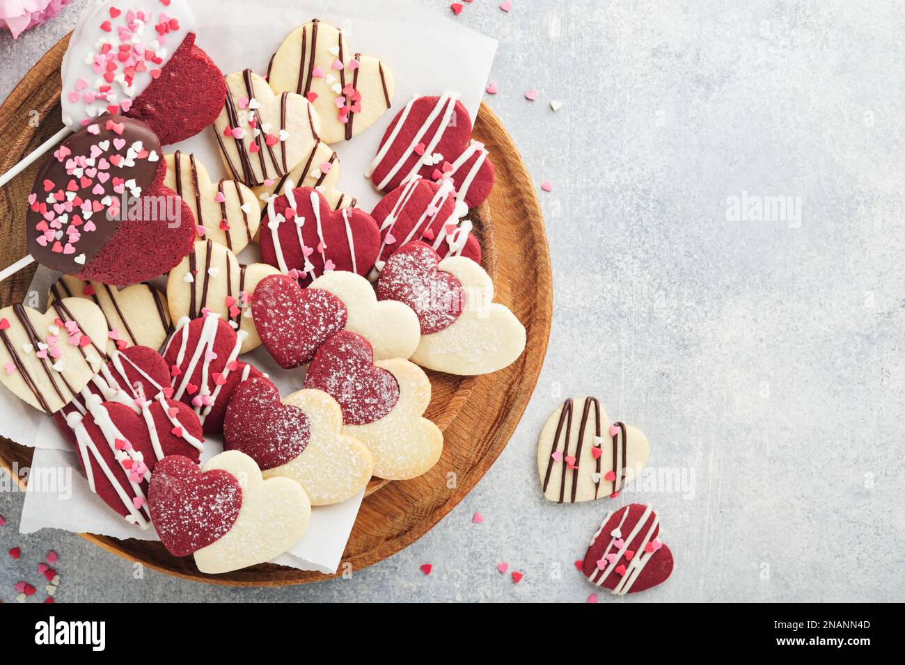 Coeur Comestible Pour Gateau 280pcs Decoration Cake Comestible De Saint-Valentin Decoration Gateau Anniversaire