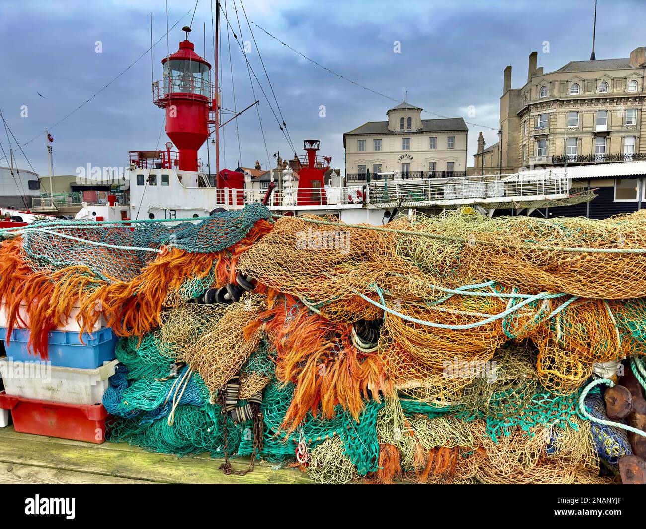 Harwich Pier Banque D'Images