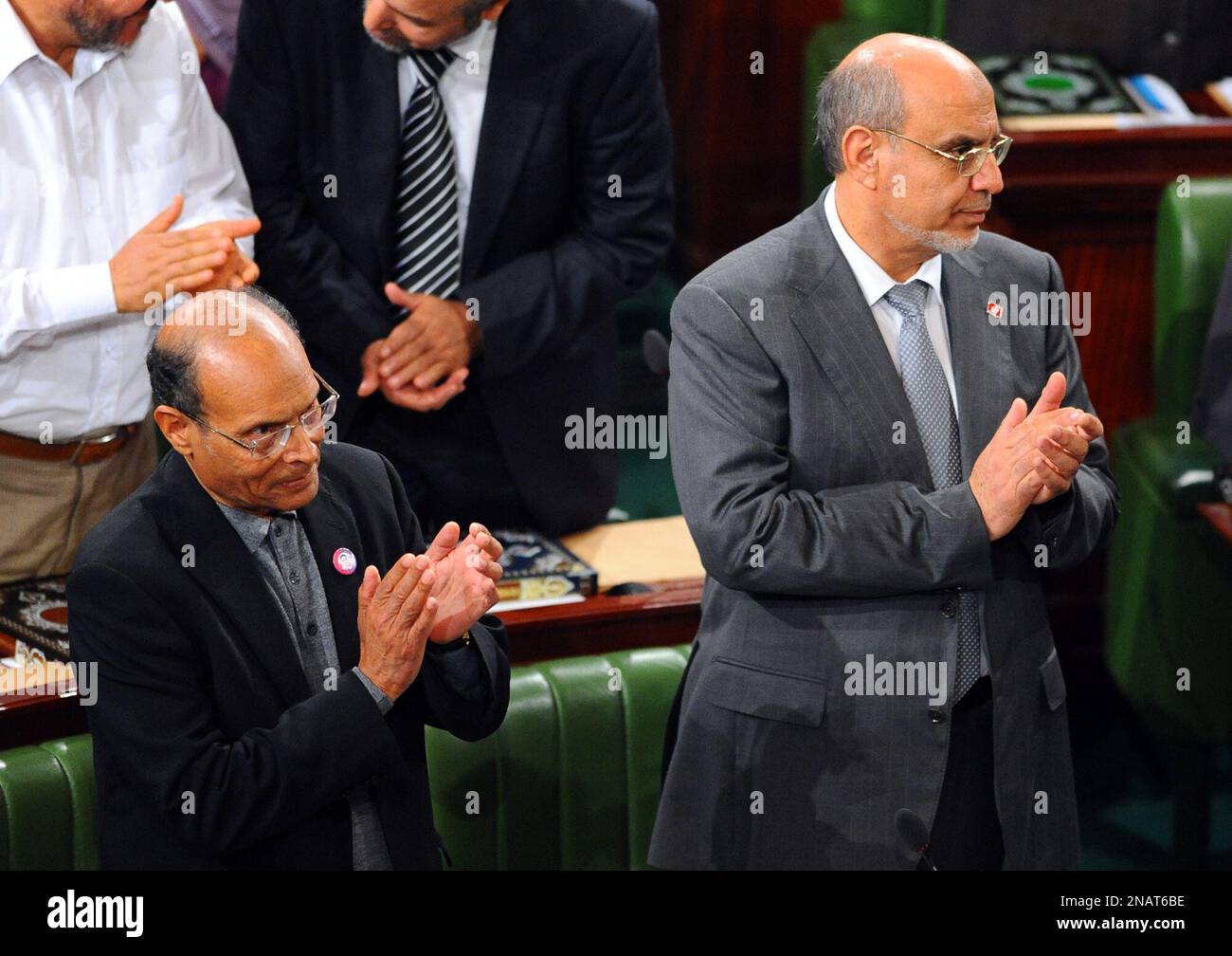The future President of Tunisia, veteran rights activist Moncef