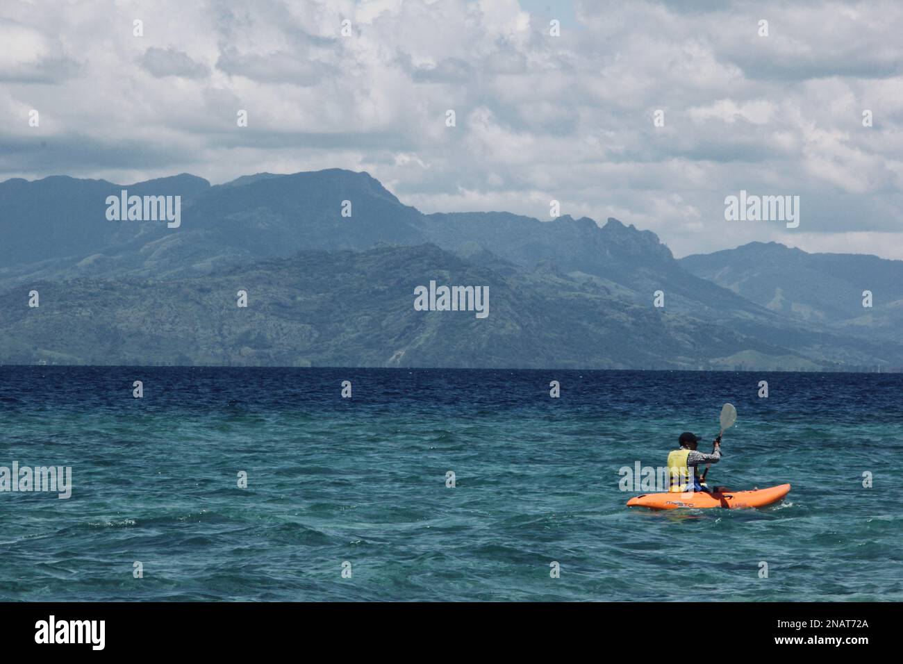 Le voyageur Lone Banque D'Images