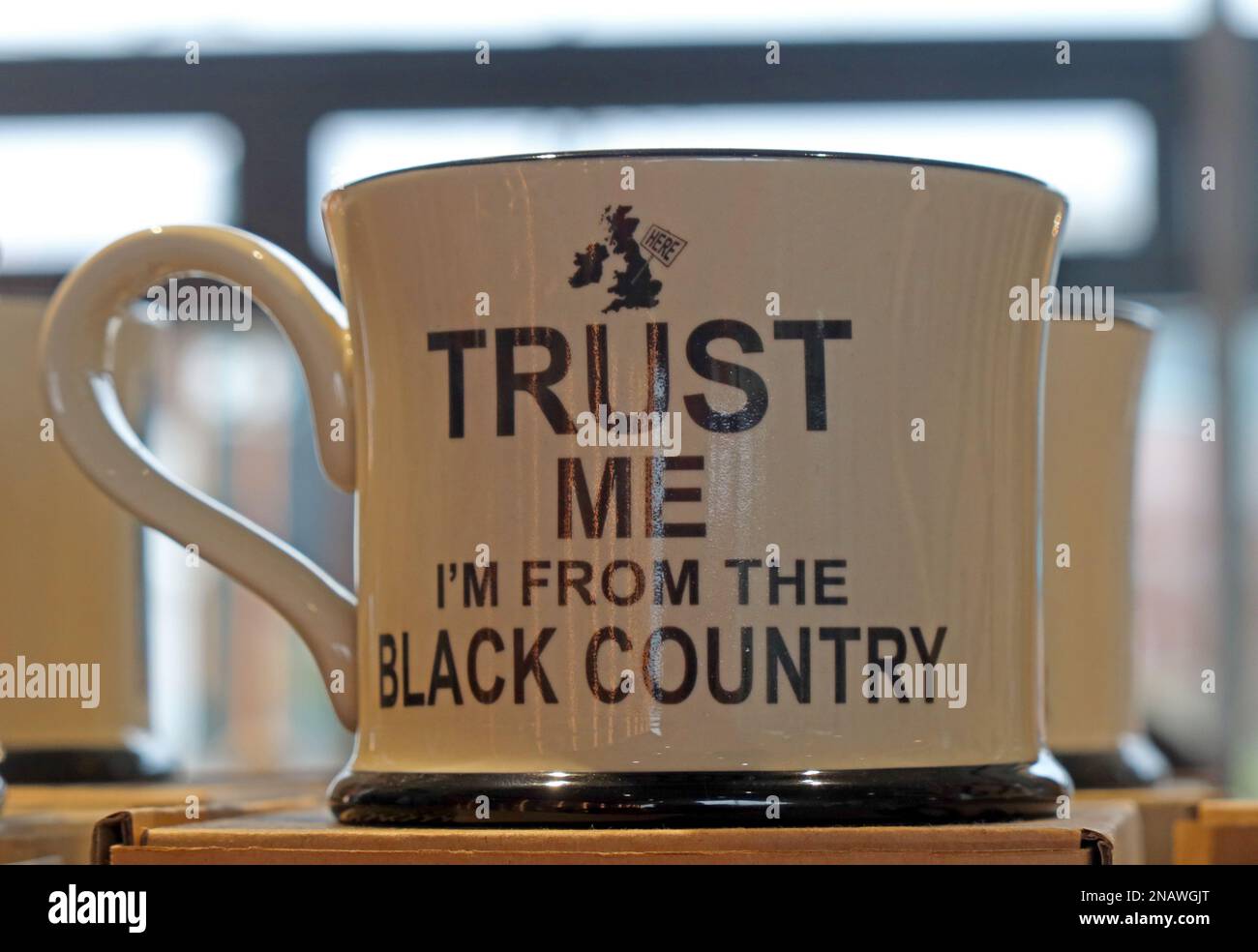 Croyez-moi, je suis de la tasse Black Country Banque D'Images