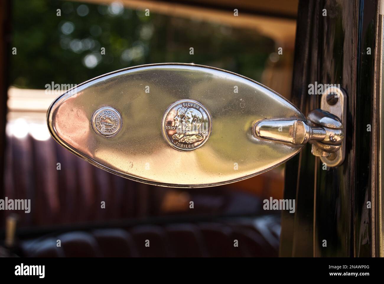 Enregistrement UU 4834 Rolls Royce utilisé comme voiture de mariage. Banque D'Images