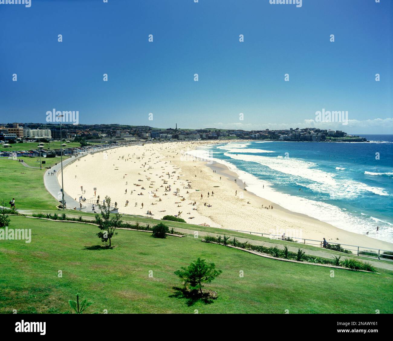 La plage de Bondi BONDI BAY SYDNEY NEW SOUTH WALES AUSTRALIE Banque D'Images