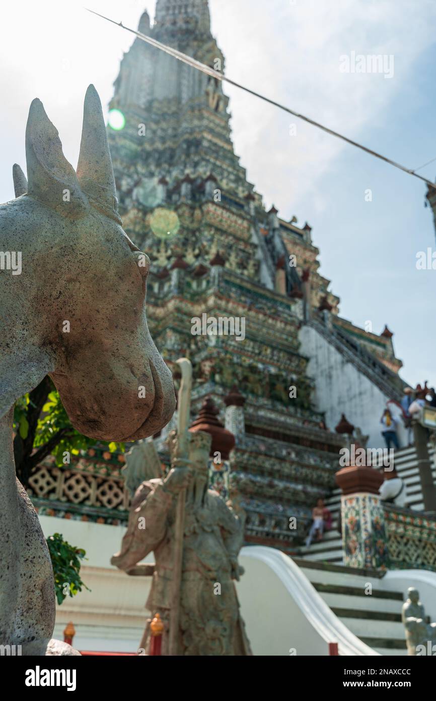 Wat Arun à Bangkok (Thaïlande) Banque D'Images