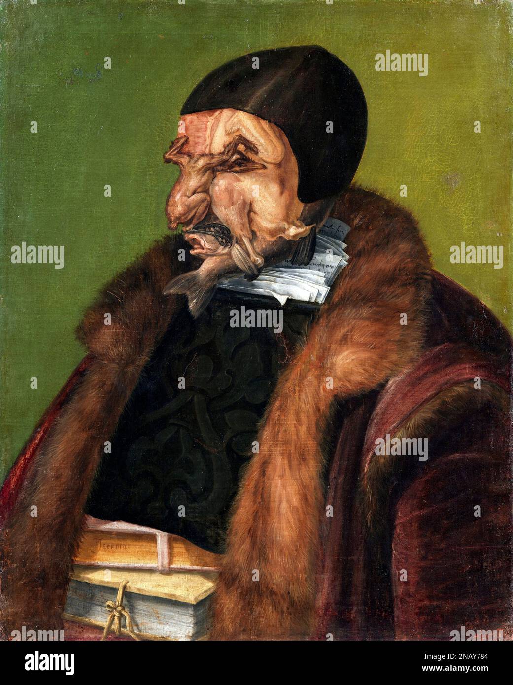 Le juriste, peut-être Ulrich Zasius (1461–1535/6), humaniste et avocat, 1566 par Giuseppe Arcimboldo (c.1527-1593), huile sur toile, 1566 Banque D'Images