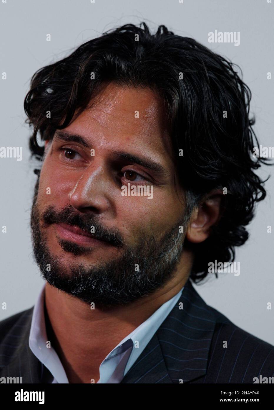 U.S. actor Joe Manganiello speaks during an interview in Hong Kong Tuesday, Nov. 1, 2011