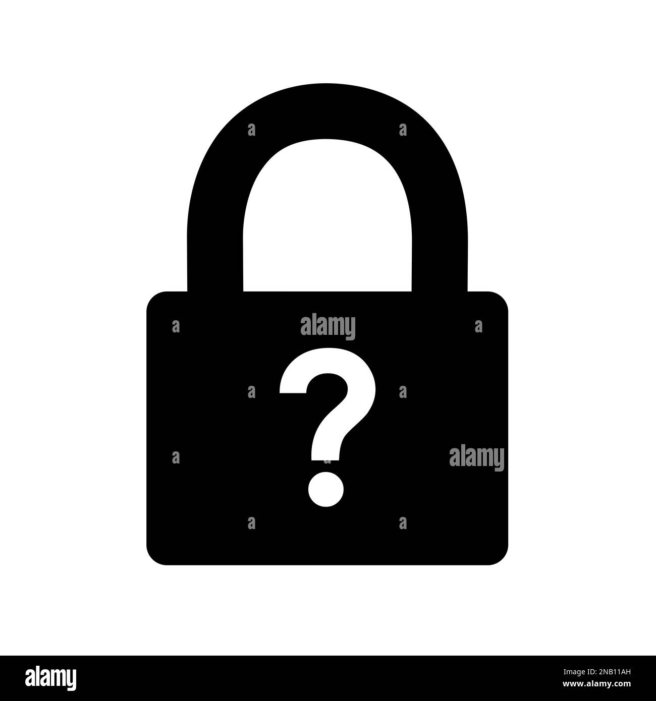 Puzzle - le verrou, le casier et le cadenas sont sécurisés par une clé, un mot-clé, un code, un mot de passe et un code inconnus. Incapacité à déchiffrer et à déchiffrer. Illustrateur de vecteur Banque D'Images