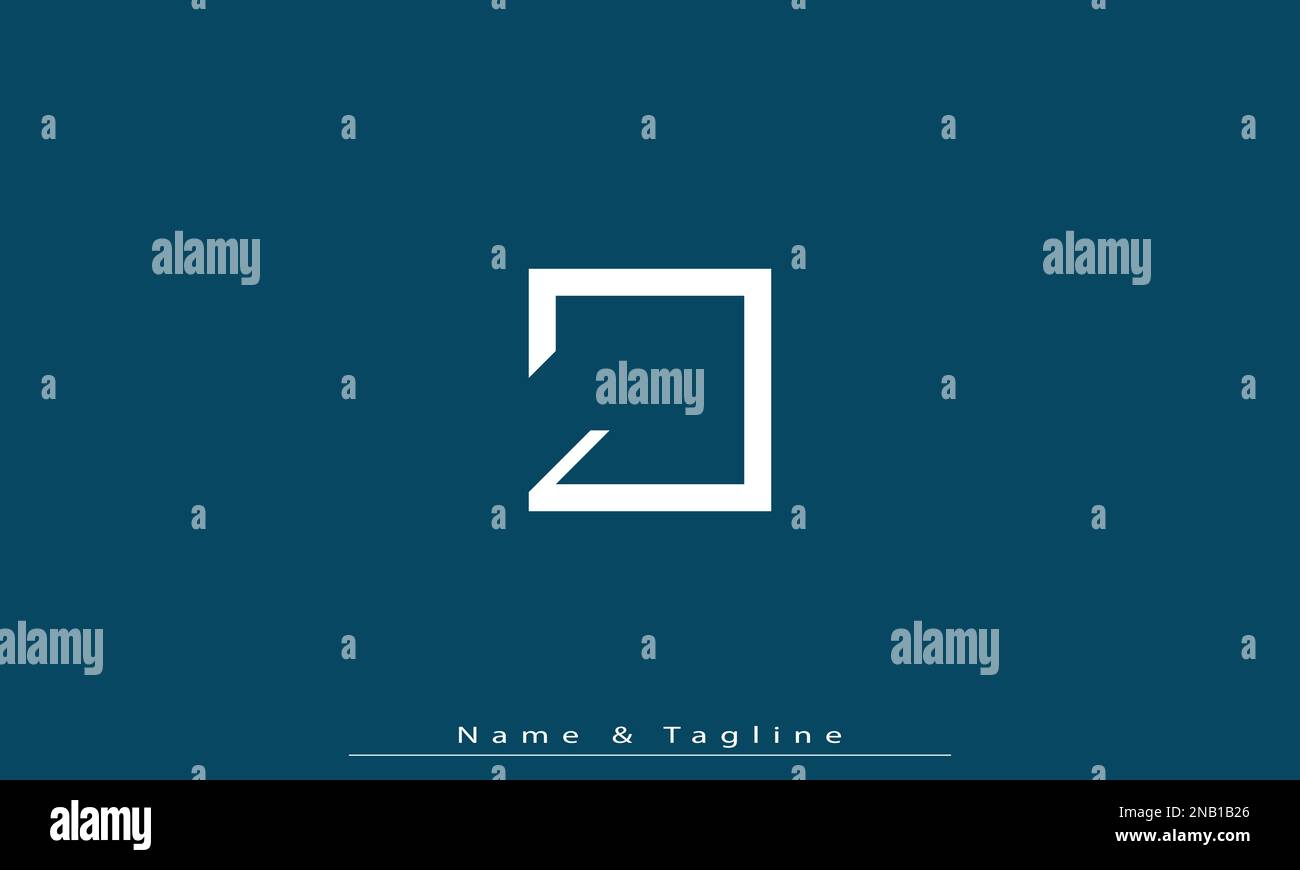 Lettres de l'alphabet initiales Monogram logo J Illustration de Vecteur