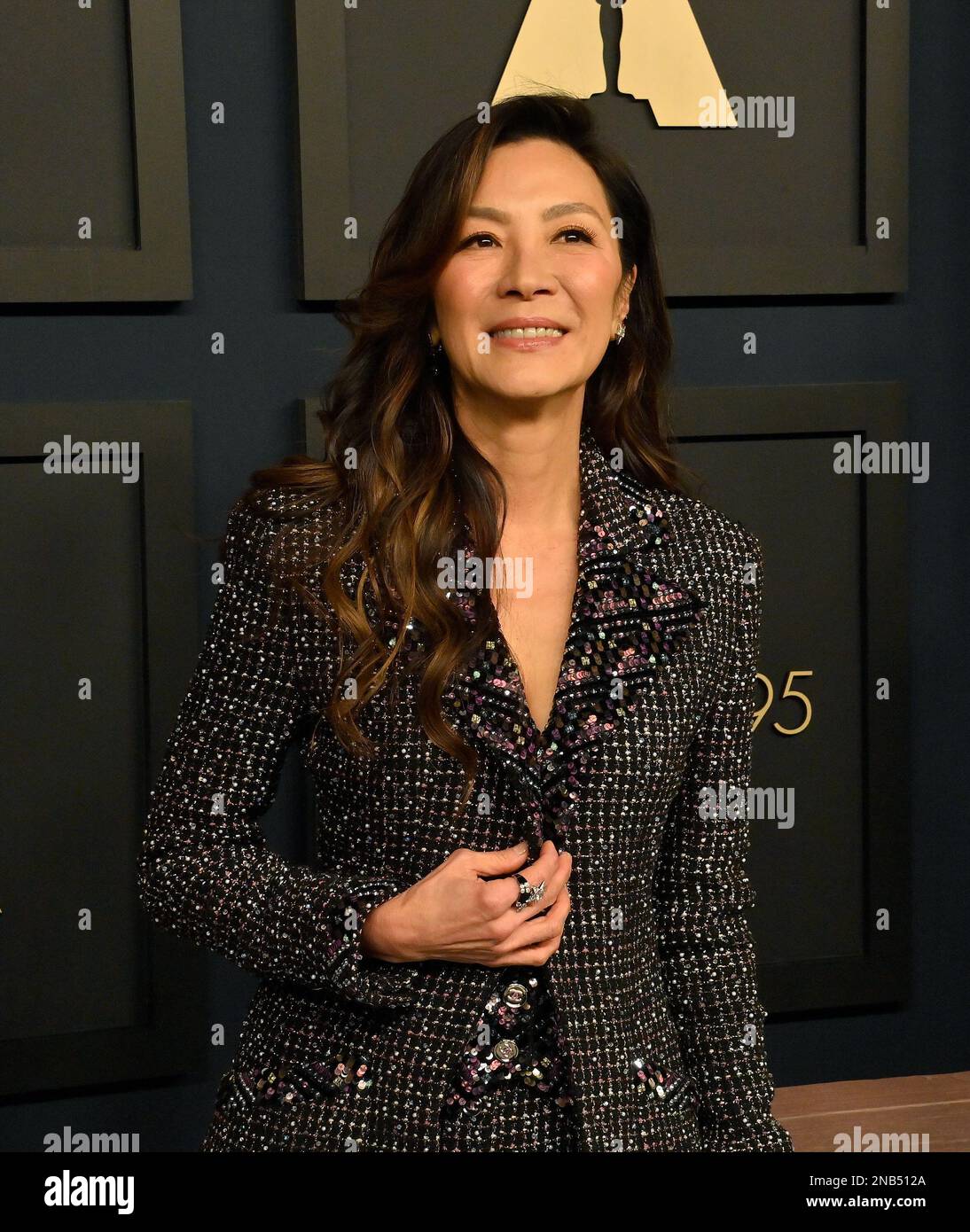Beverly Hills, États-Unis. 13th févr. 2023. Michelle Yeoh assiste lundi au déjeuner annuel des Oscars en 95th au Beverly Hilton de Beverly Hills, en Californie, à 13 février 2023. Photo de Jim Ruymen/UPI crédit: UPI/Alay Live News Banque D'Images