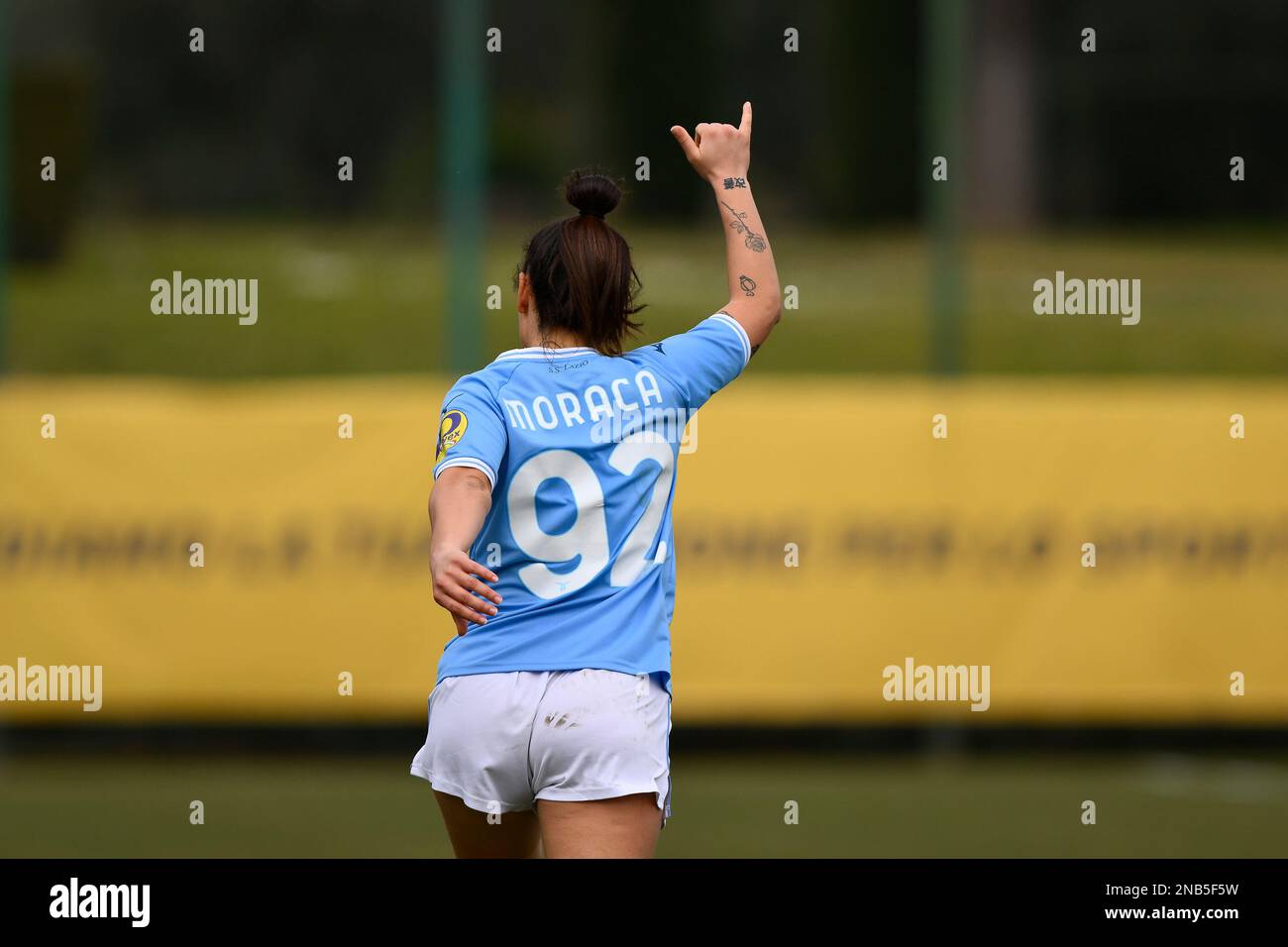 Formello, Italie. 12th févr. 2023. Giuseppina Moraca de S.S. Lazio femmes pendant les 17th jours de la série B Championship entre S.S. Latium femmes et UPC Tavagnacco Femminile au stadio Mirko Fersini sur 12 février 2023 à Formello, Italie. (Photo de Domenico Cippitelli/Pacific Press/Sipa USA) crédit: SIPA USA/Alay Live News Banque D'Images