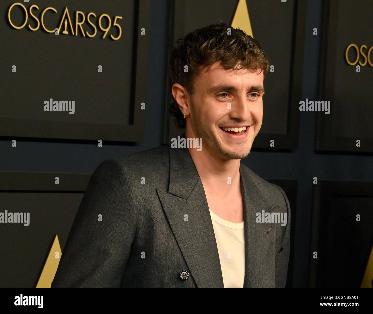 Beverly Hills, États-Unis. 13th févr. 2023. Paul Mescal assiste lundi au déjeuner annuel des nominés Oscars de 95th au Beverly Hilton de Beverly Hills, en Californie, à 13 février 2023. Photo de Jim Ruymen/UPI crédit: UPI/Alay Live News Banque D'Images