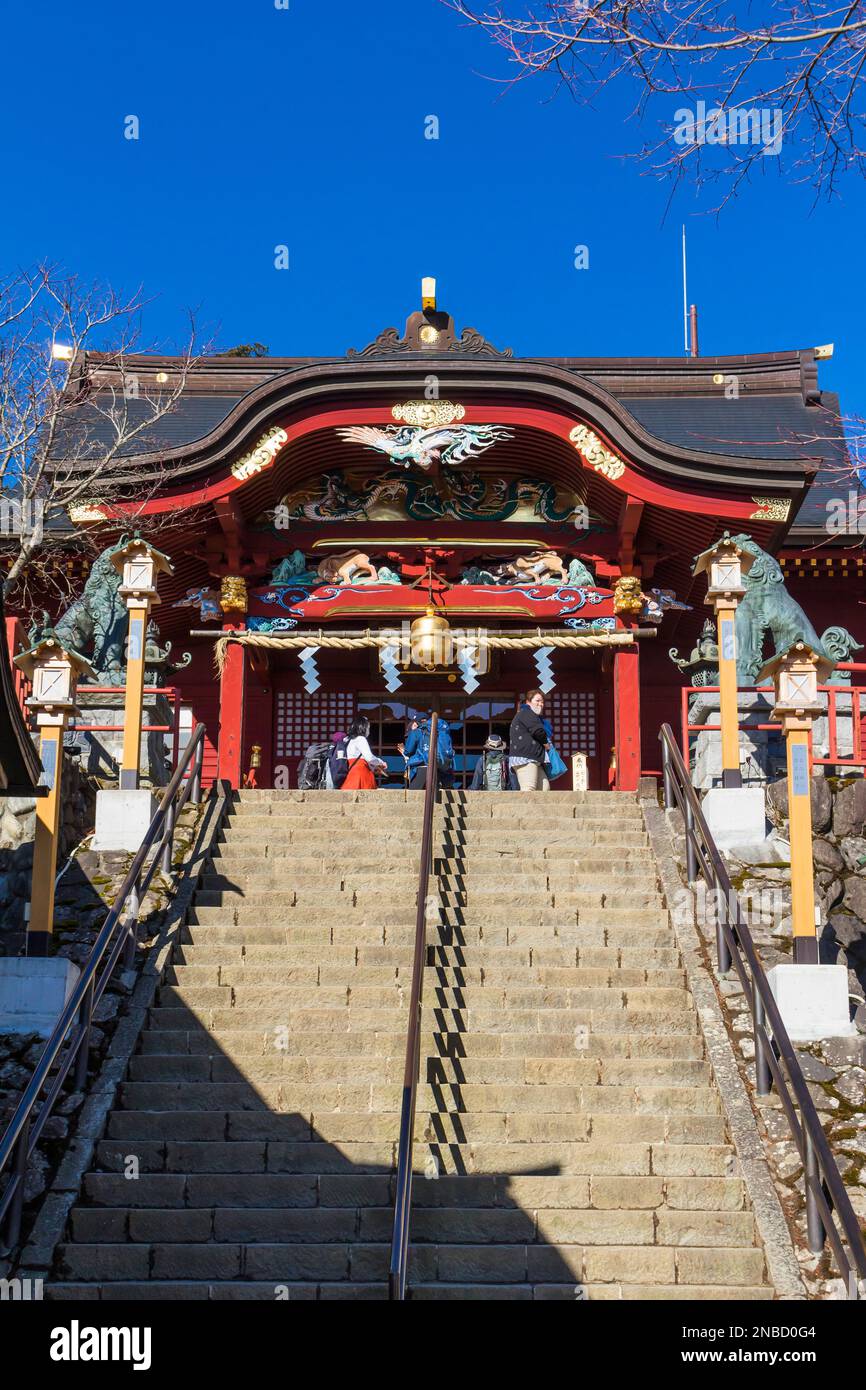 Musashi-Mitake-jinja (sanctuaire), culte de montagne, trekking sur le mont Mitake, ville d'OME, Tokyo, Japon, Asie de l'est, Asie Banque D'Images