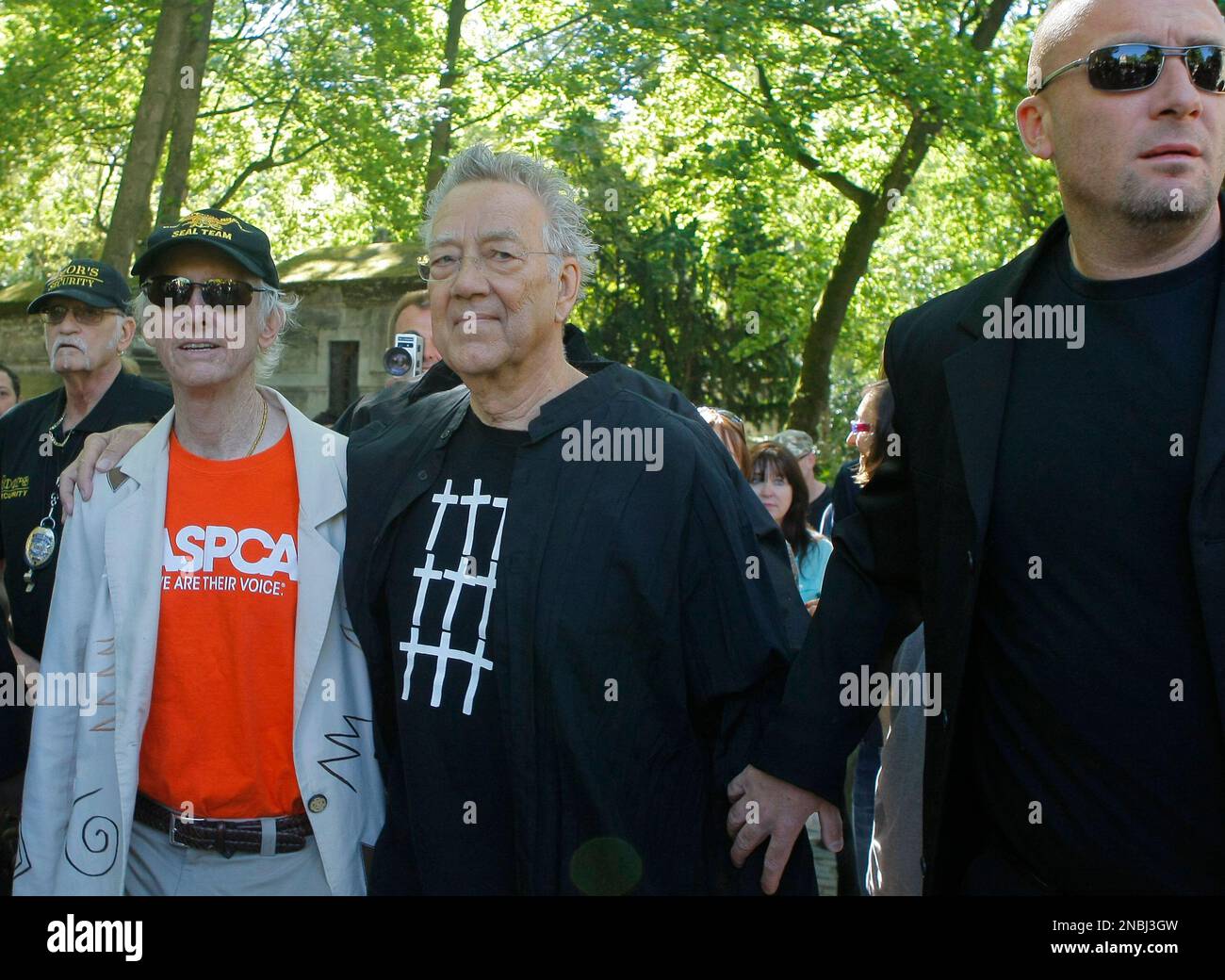 Former members of rock band The Doors, Ray Manzarek, keyboard player