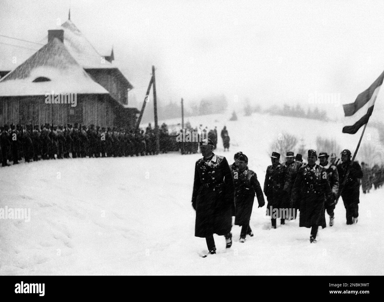 There were scenes of jubilation when Hungarian troops after their trek
