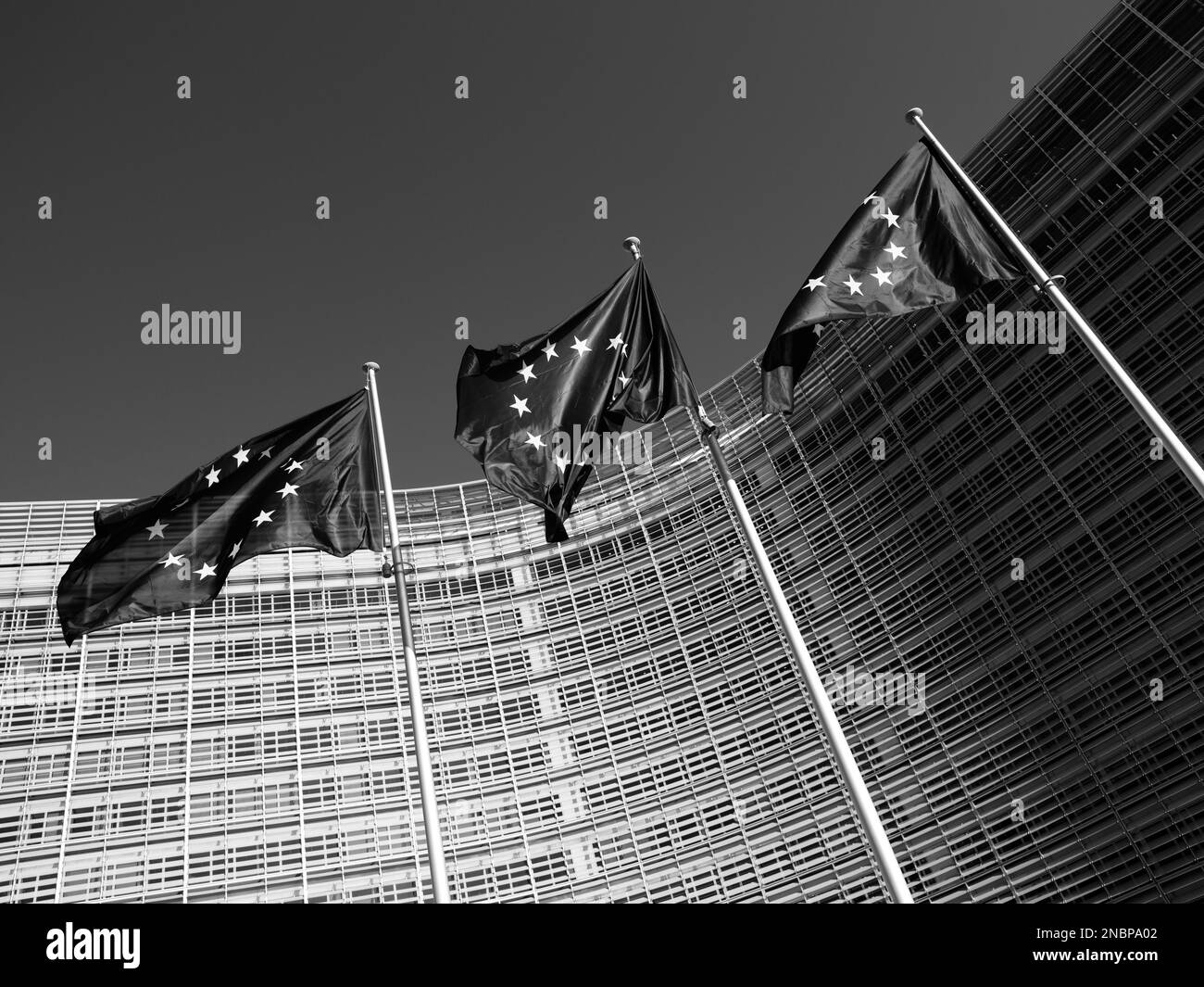 Le bâtiment Berlaymont. Siège de la Commission européenne, ce, l'exécutif de l'Union européenne à Bruxelles Banque D'Images