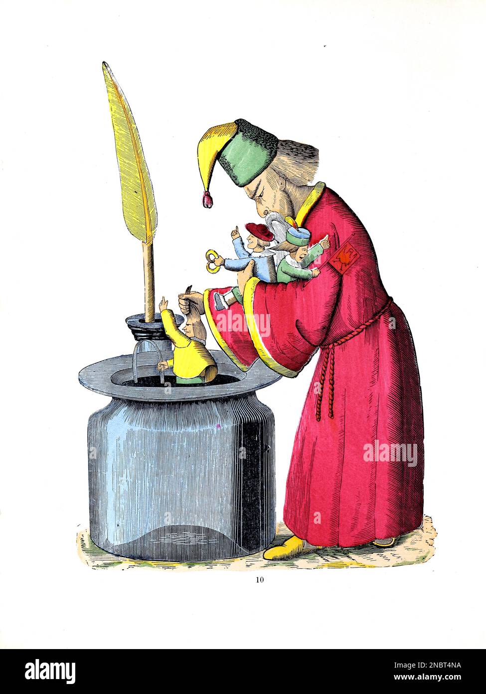 L'histoire des Inky Boys de la version allemande originale du livre ' Der Struwwelpeter : oder lustige Geschichten und drollige Bilder : für Kinder von 3-6 Jahren ' [ Shockheady Peter : ou histoires drôles et images drôles : Pour les enfants à partir de 3-6 ans ] par Hoffmann, Heinrich, 1809-1894 Date de publication 1879 Éditeur Philadelphie : Kohler Pub Co Banque D'Images