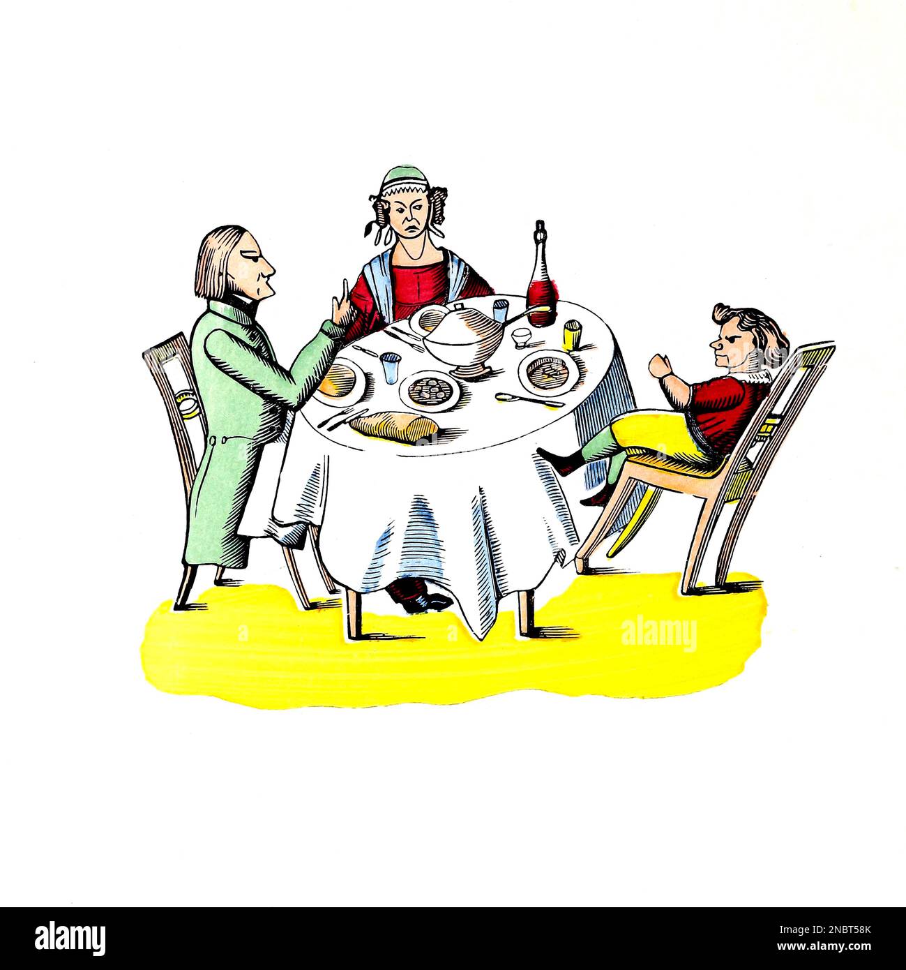 L'histoire de Philippe fidgety de la version allemande originale du livre ' Der Struwwelpeter : oder lustige Geschichten und drollige Bilder : für Kinder von 3-6 Jahren ' [ Shockheady Peter : ou histoires drôles et images drôles : Pour les enfants à partir de 3-6 ans ] par Hoffmann, Heinrich, 1809-1894 Date de publication 1879 Éditeur Philadelphie : Kohler Pub Co Banque D'Images