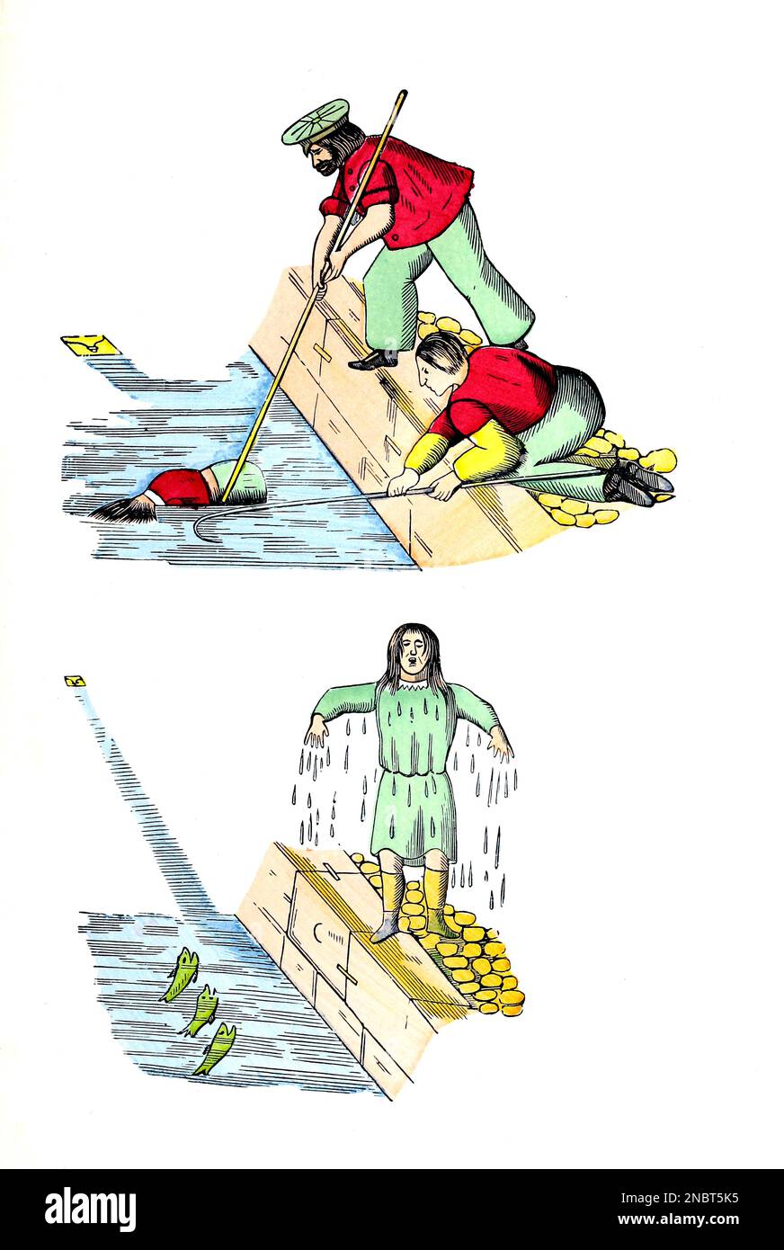 L'histoire de Johnny Head-in-Air de la version allemande originale du livre ' Der Struwwwelpeter : oder lustige Geschichten und drollige Bilder : für Kinder von 3-6 Jahren ' [ Shockheady Peter : ou histoires drôles et images drôles : Pour les enfants à partir de 3-6 ans ] par Hoffmann, Heinrich, 1809-1894 Date de publication 1879 Éditeur Philadelphie : Kohler Pub Co Banque D'Images