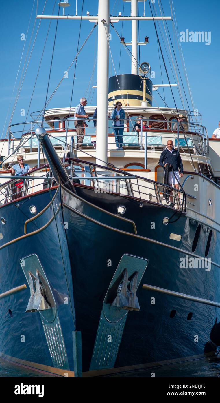 Front de mer et ancienne ville de Trogir, Croatie Banque D'Images