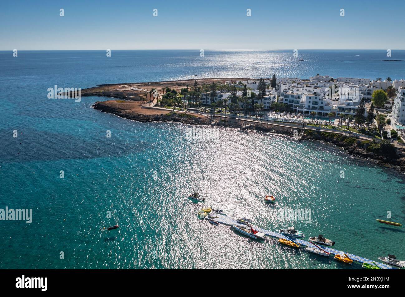 Peninsula dans Protaras Resort dans le district de Famagusta, pays de l'île de Chypre Banque D'Images