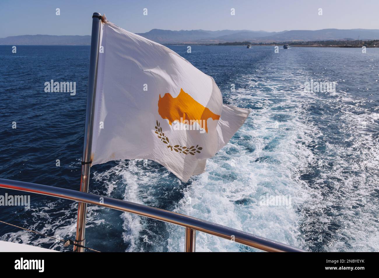 Excursion en bateau le long de la péninsule d'Akamas dans le pays de l'île de Chypre Banque D'Images