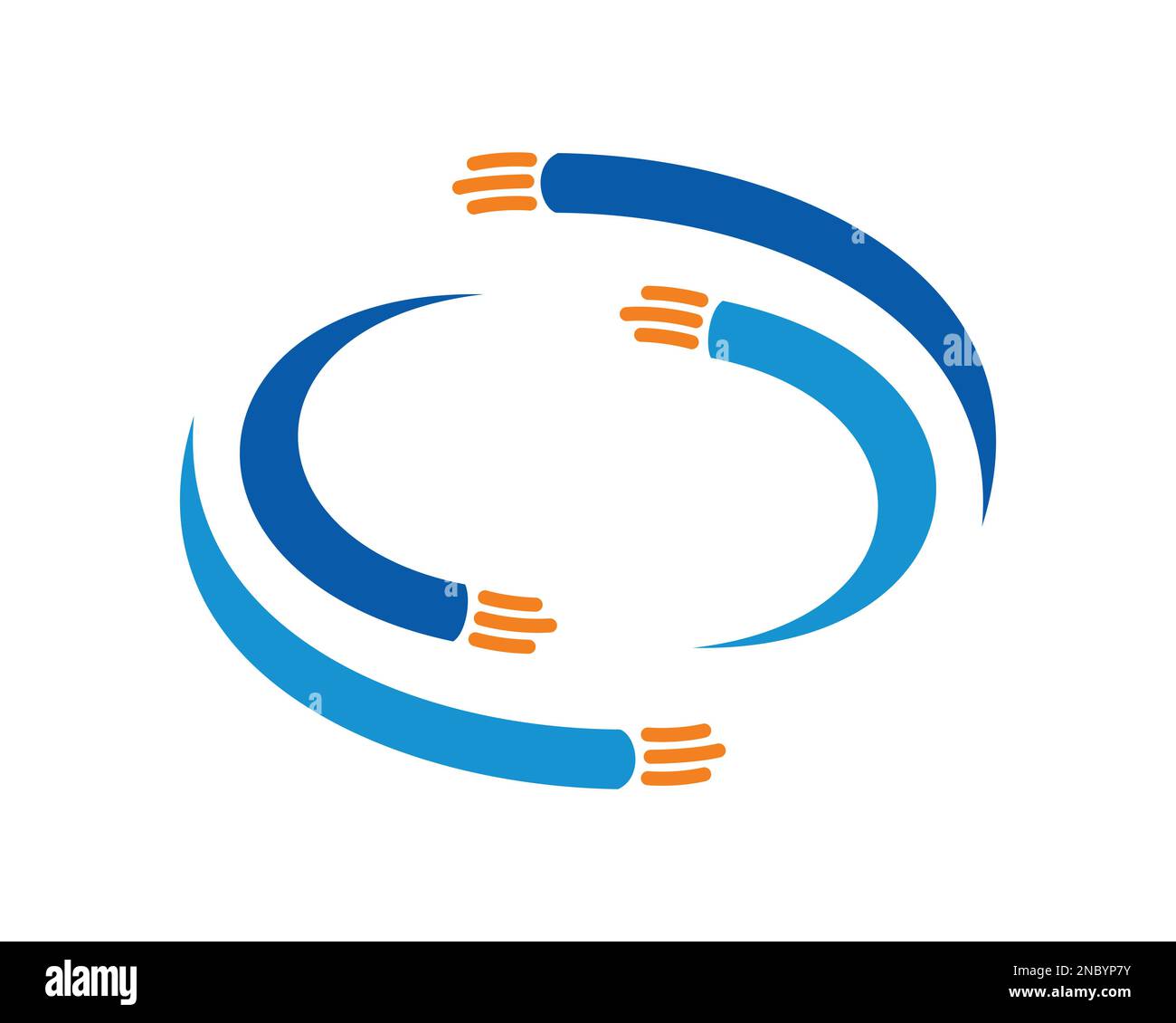 Illustration de la fibre optique de Whirling simple Illustration de Vecteur