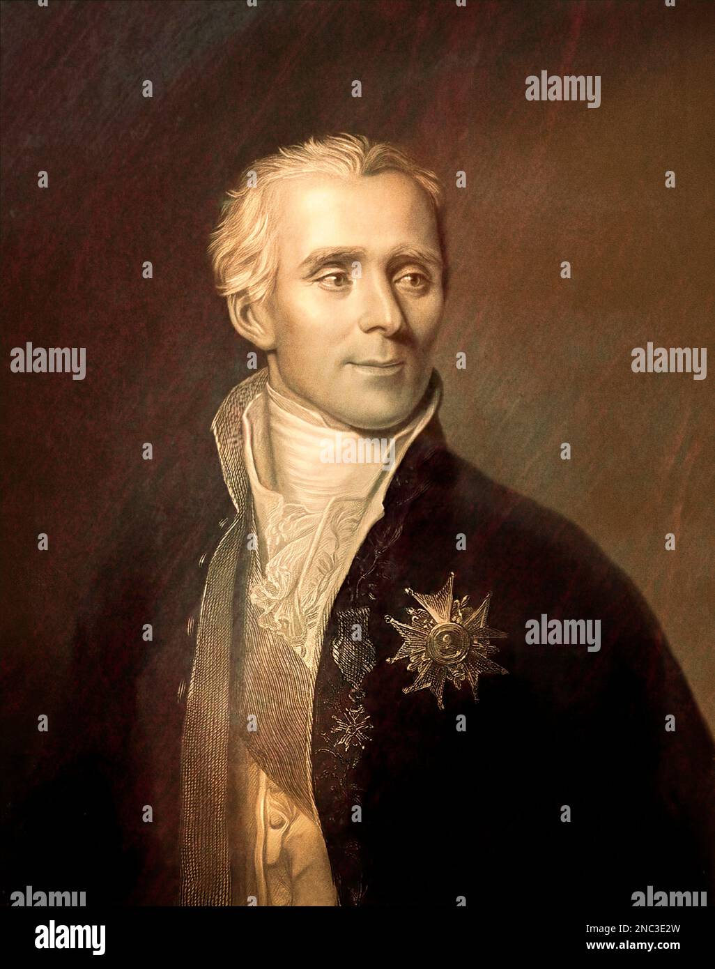 Pierre-Simon Marquis de Laplace, 1749-1827, physicien français, astronome et mathématicien, numériquement altéré Banque D'Images