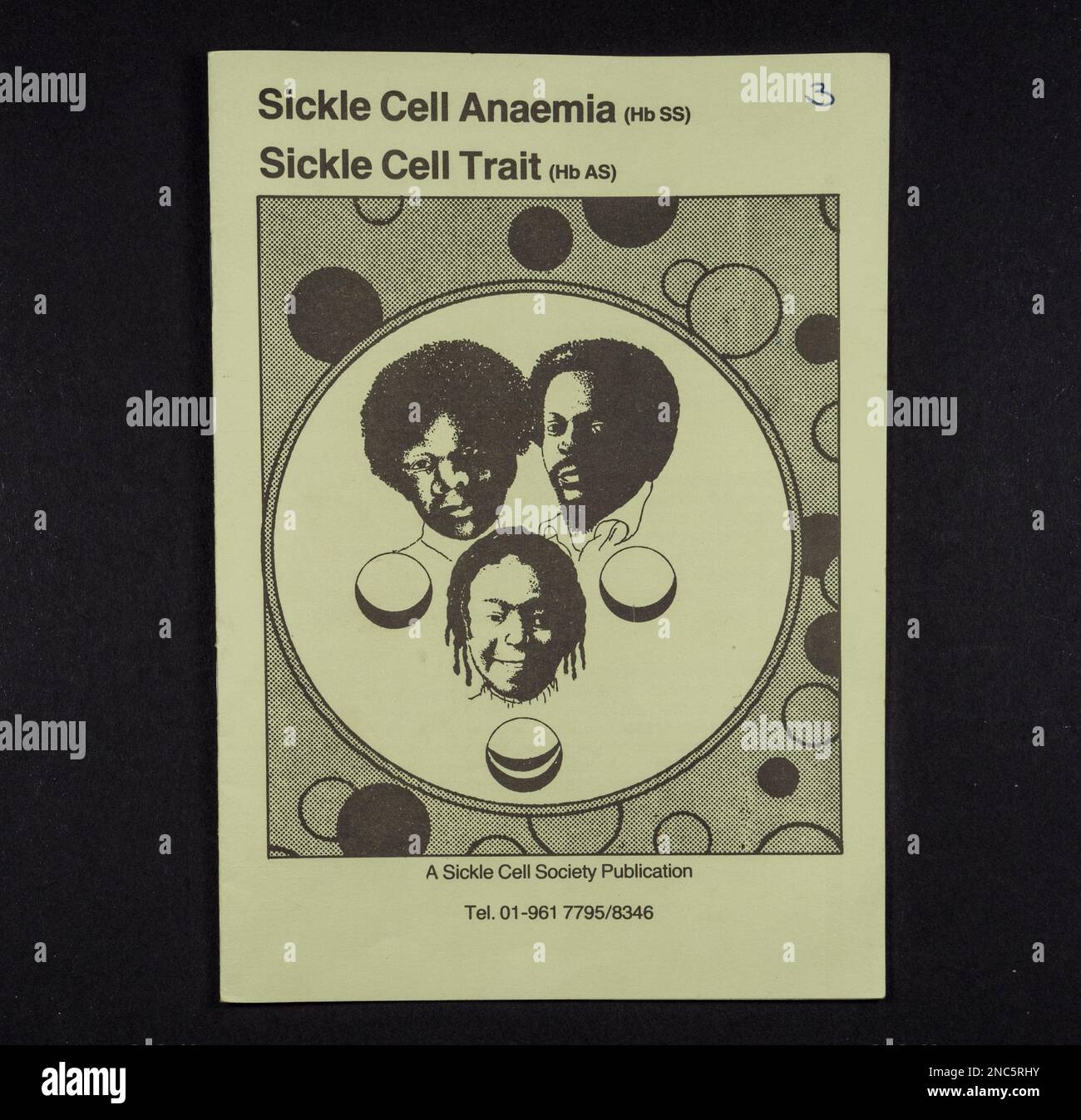 'Anémie de la cellule de la faucille' 'trait de la cellule de la faucille', une brochure publiée par la Sickle Cell Society en 1979 (révision de 1987 illustrée). Banque D'Images