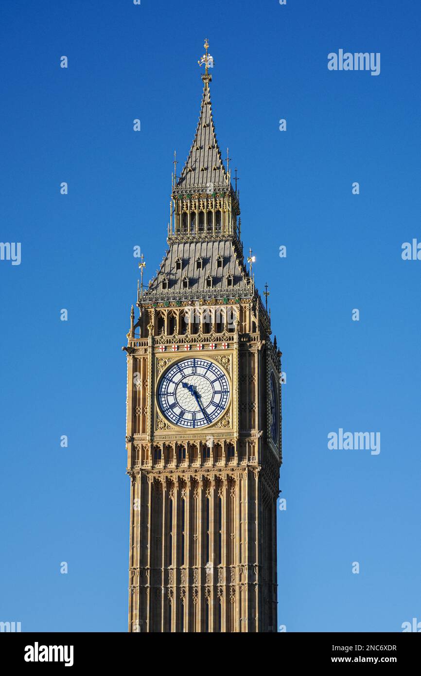 Big Ben ou Elizabeth Tower à Londres Angleterre Royaume-Uni Royaume-Uni Banque D'Images