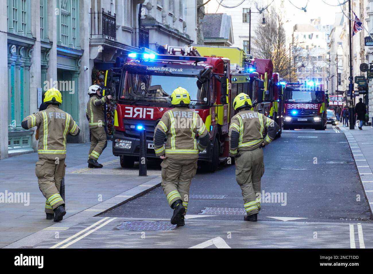 Pompiers et pompiers, Londres Angleterre Royaume-Uni Banque D'Images