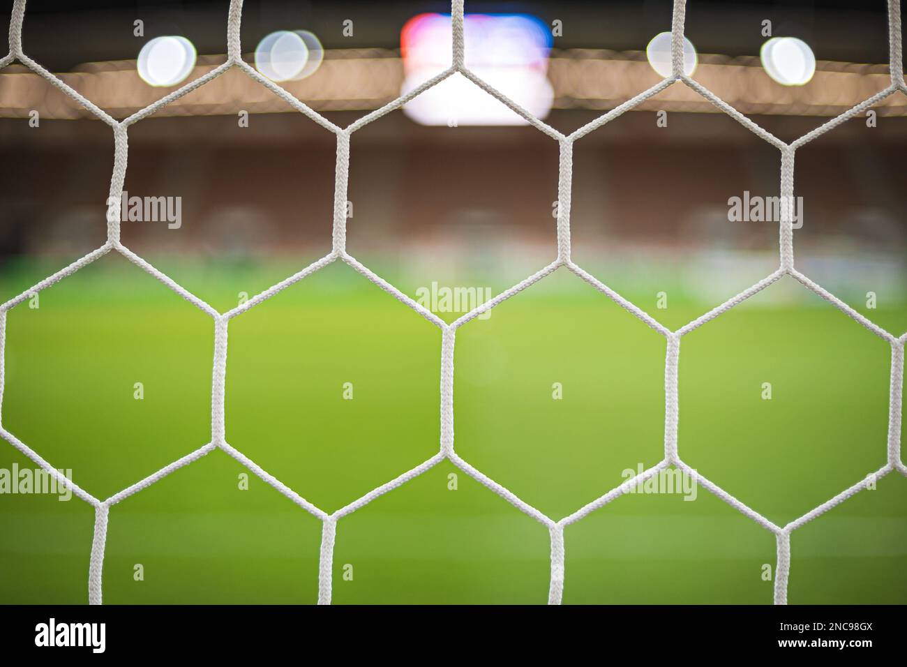 Stade de Football - voir par le net Banque D'Images